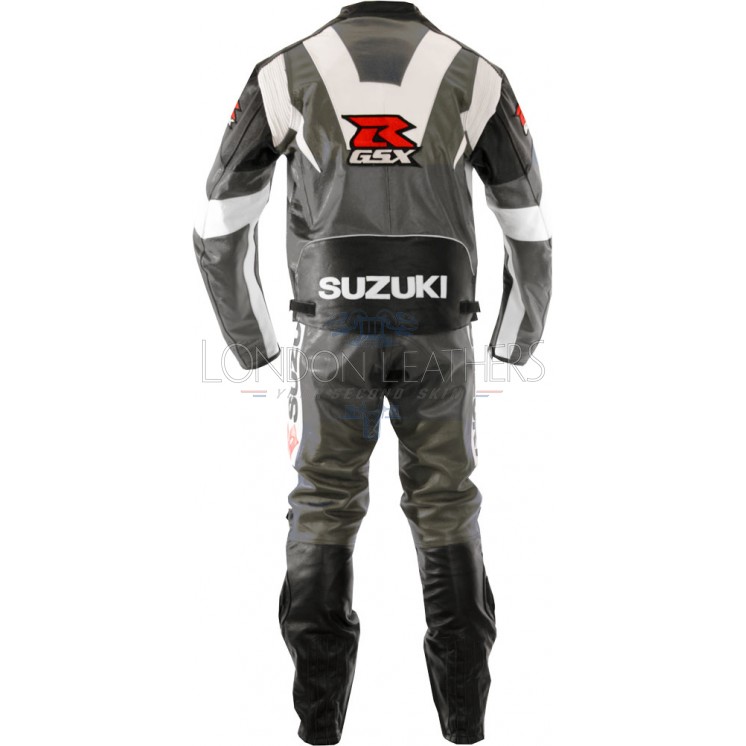 Combinaison Moto Sport En Cuir Suzuki GSXR - Unisexe, Faite Main, Neuve Avec étiquettes, Protection Intégrée